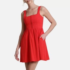 Avec Les Filles Red Corset Mini Dress
